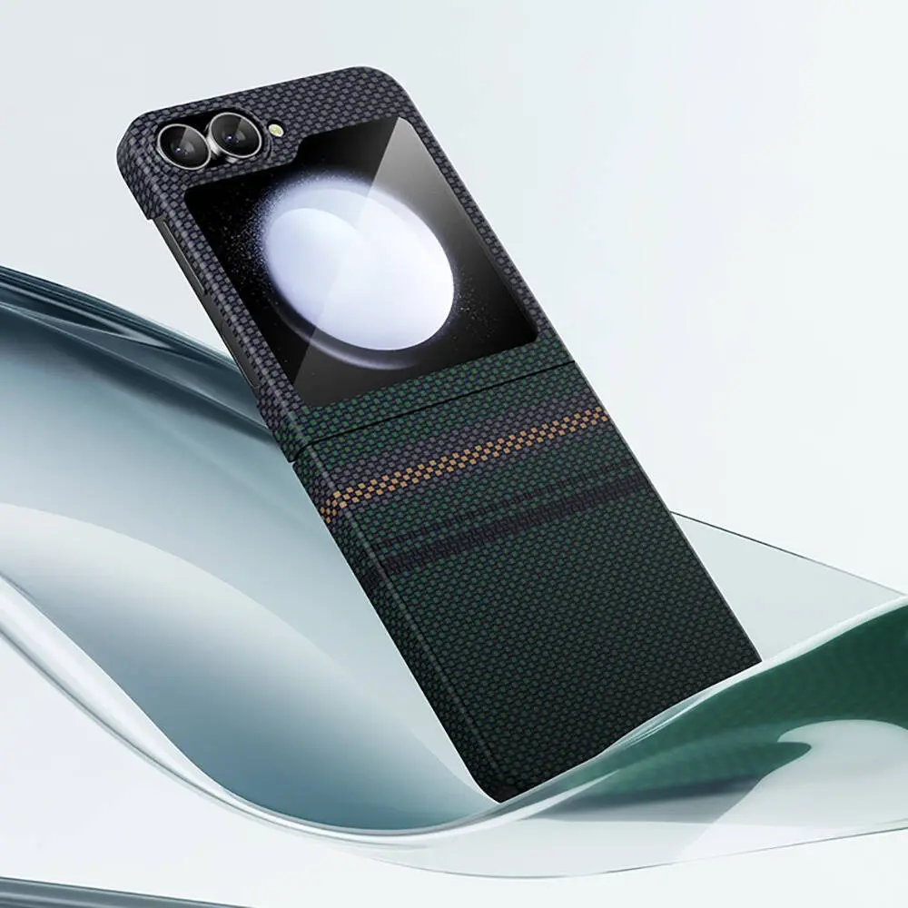 Galaxy Z Flip 6 Kevlar Karbon Fiber Tasarımlı Kılıf - Benks Aurora ArmorAir
