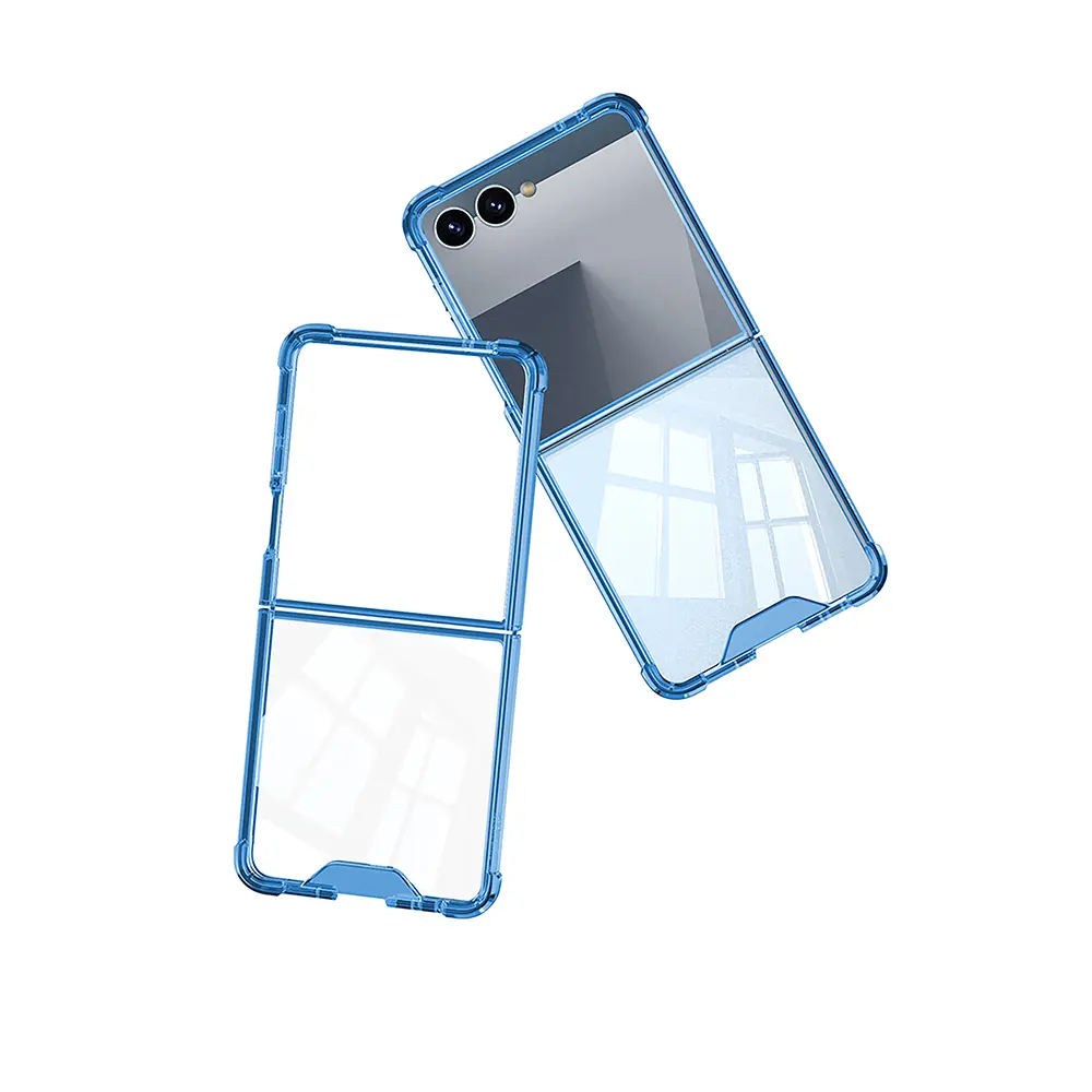 Galaxy Z Flip 7 Kılıf Zore Full Camlı Kıpta Kapak