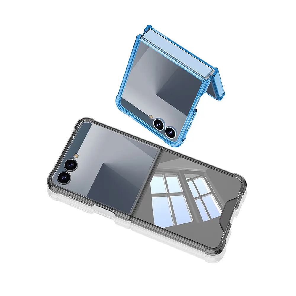 Galaxy Z Flip 7 Kılıf Zore Full Camlı Kıpta Kapak