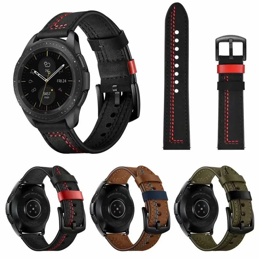 Gear S2 20 mm Deri Saat Kordonu - Zore KRD-19