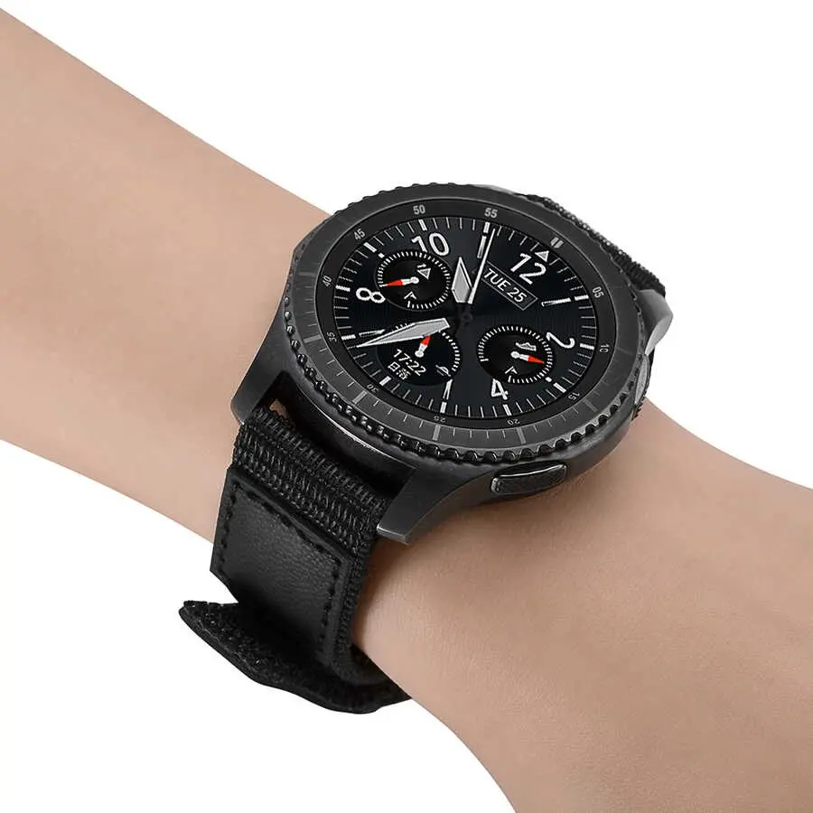 Gear S3 22mm Naylon Örgü Saat Kordonu - Zore Magic