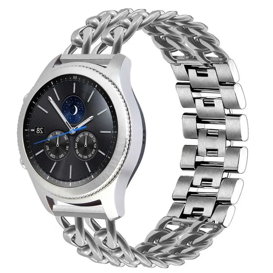 Gear S3 22mm Metal Saat Kordonu, Ayarlanabilir - Zore KRD-17