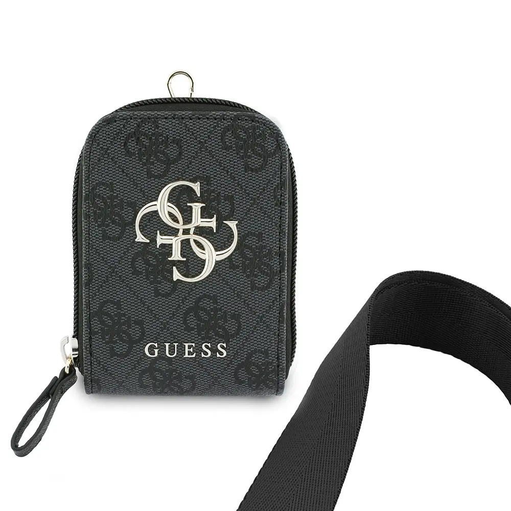 Guess 4G Desenli Büyük Metal Logolu Omuz Askılı El Çantası