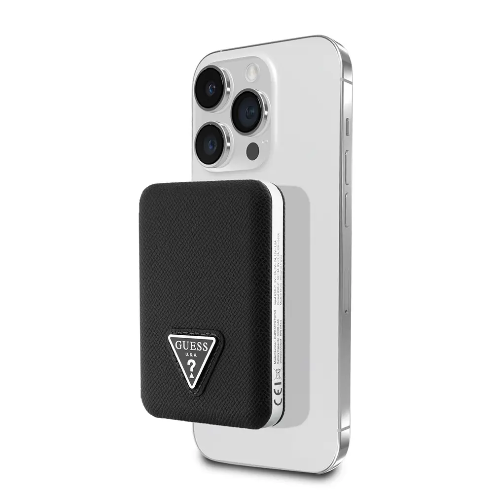 Guess Lisanslı 5000 mAh MagSafe Uyumlu Kablosuz Powerbank, 15W