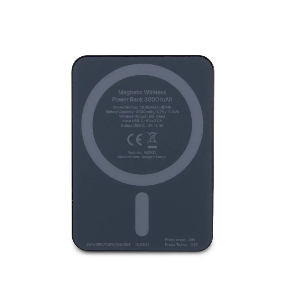 Guess Lisanslı MagSafe Uyumlu Taşlı Powerbank, 3000 mAh 5 W