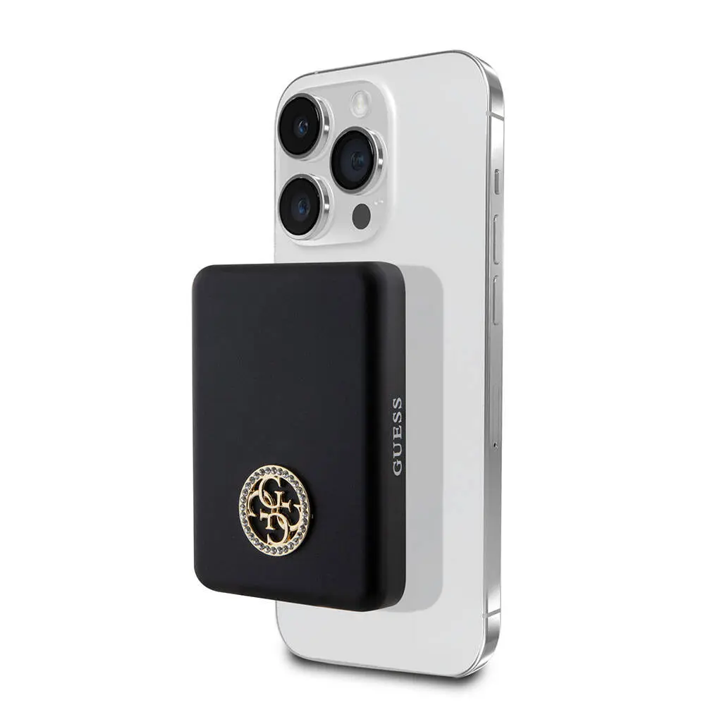 Guess Lisanslı MagSafe Uyumlu Taşlı Powerbank, 3000 mAh 5 W