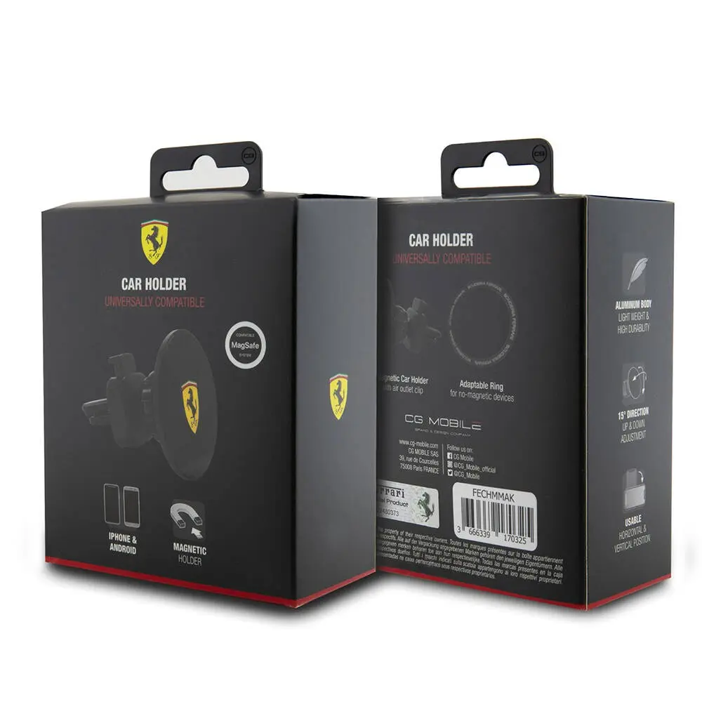 Ferrari Lisanslı Havalandırma Tipi Manyetik Araç Telefon Tutucu