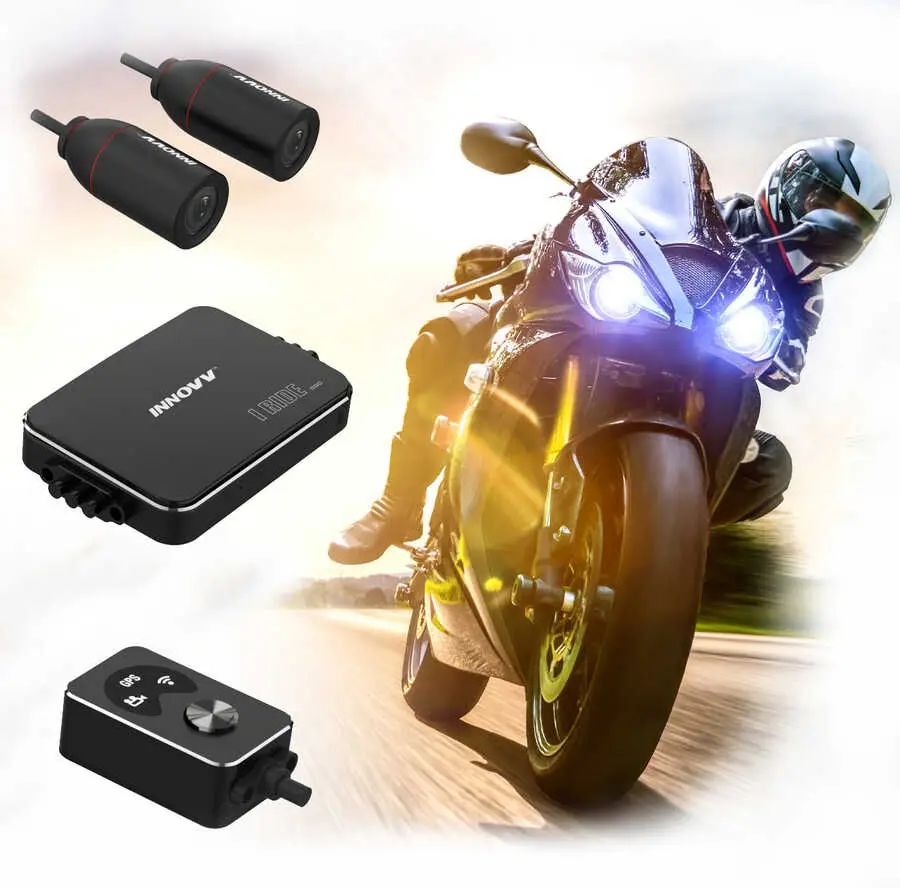 Innovv K3 Motosiklet Kamerası, Çift Kameralı Full HD ve IP67