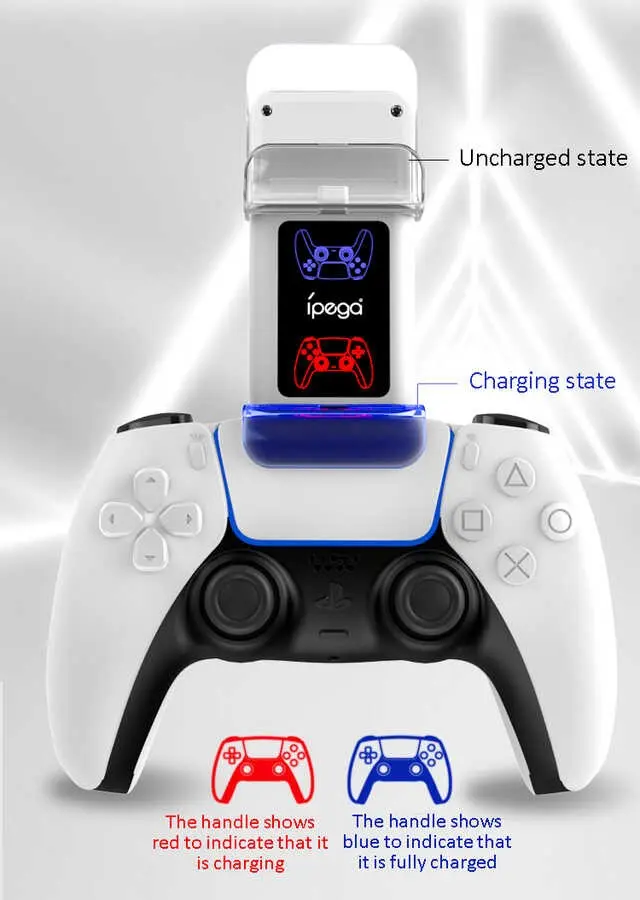 iPega PG-P5003 PlayStation 5 DualSense Şarj İstasyonu, 2 Kollu