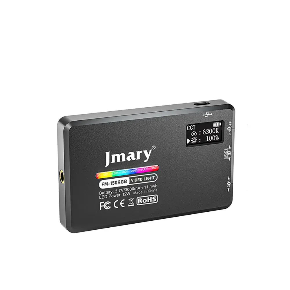 Jmary FM-150RGB RGB LED Telefon ve Kamera Üstü Video Işığı