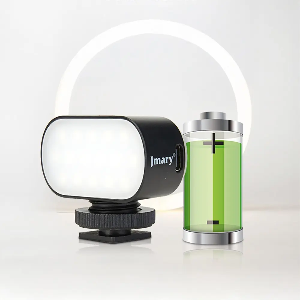 Jmary FM-16RGB Mandallı RGB LED Video Işığı, 750 mAh