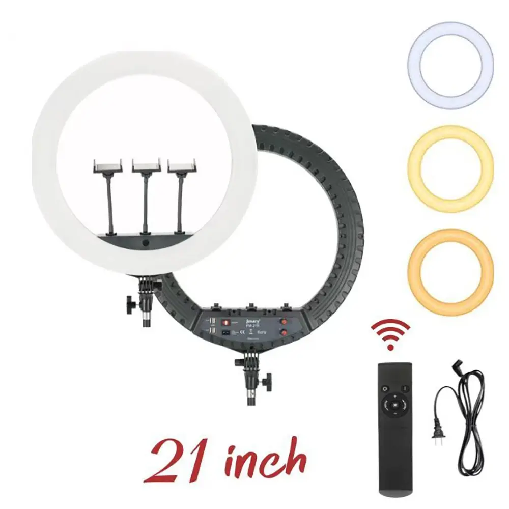 Jmary FM-21R Uzaktan Kumandalı 52 cm Işıklı Telefon Tutucu Ring Light