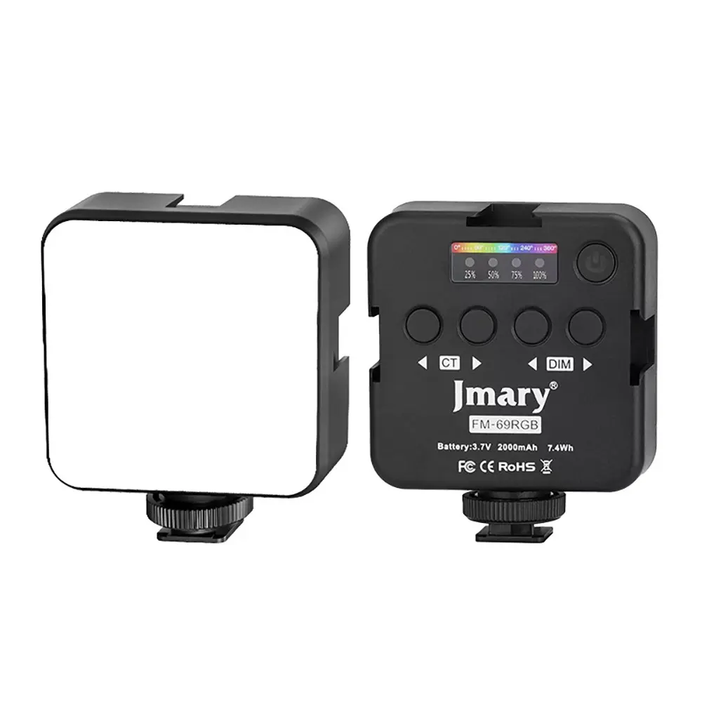 Jmary FM-69RGB RGB LED Video Işığı, 2500K-9000K ve 2000 mAh