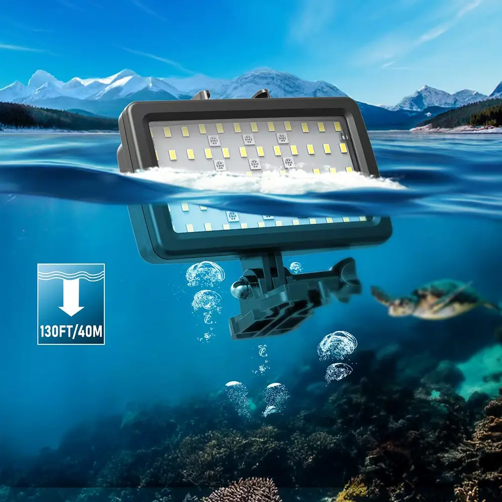 Jmary FM-72RGB IPX8 Su Altı Kamera Işığı, 5000 LUX RGB
