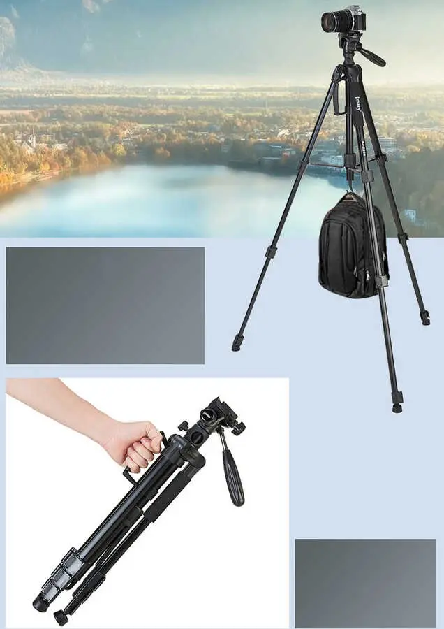 Jmary KP2294 Tripod, Monopod ve Panoramik Başlıklı Alüminyum Tripod