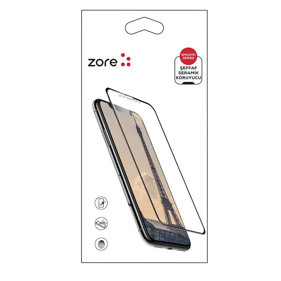 Omix X300 Seramik Ekran Koruyucu - Zore Şeffaf Esnek Yapı