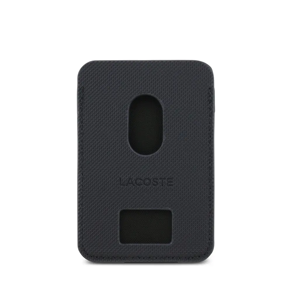 Lacoste Lisanslı 2 Hazneli PU Pike Desenli Manyetik Kartlık