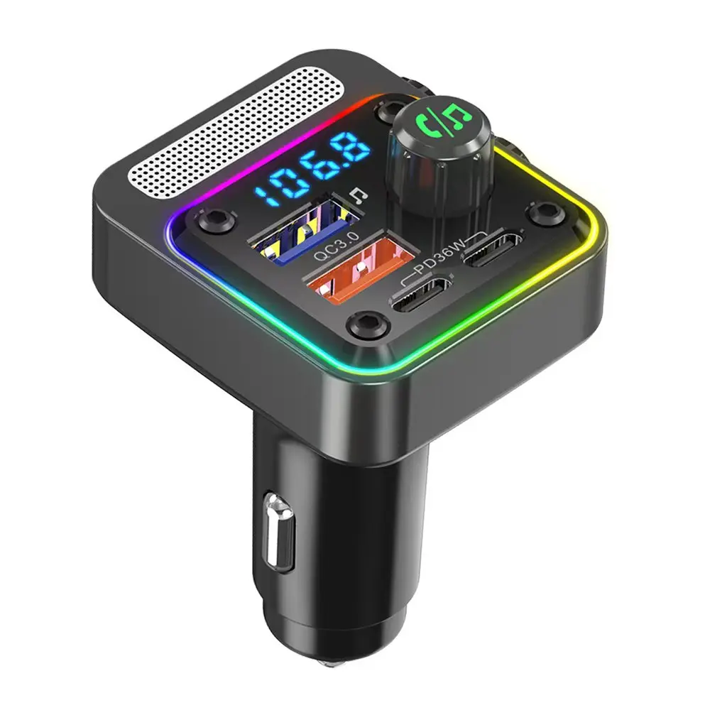 Lapas FMT-01 36W Hızlı Şarj Destekli Dijital Göstergeli Bluetooth FM Transmitter
