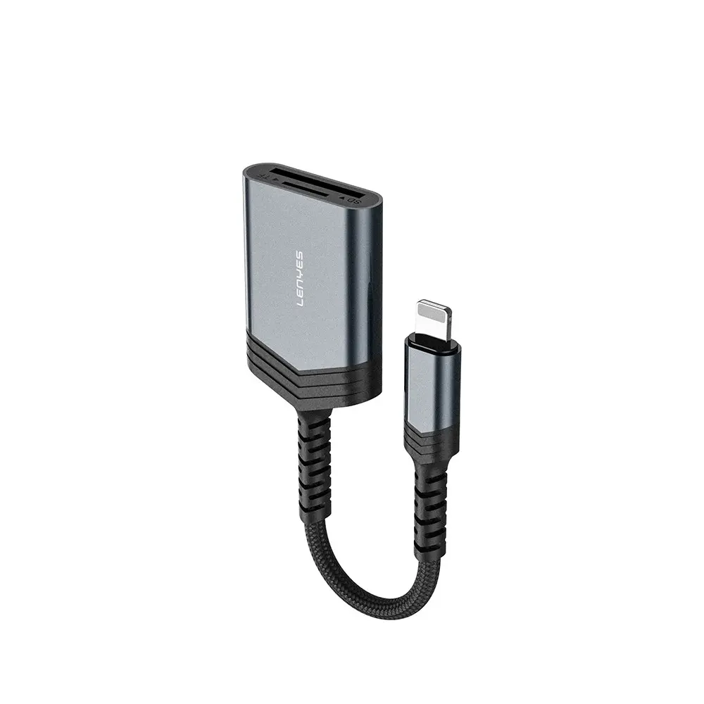 Lenyes AX137 Lightning to SD/TF Kart Okuyucu Dönüştürücü