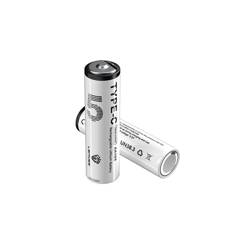 Lenyes AA105 Type-C Şarjlı AA Lityum-ion Pil, 2800mWh 1.5V, 2 Adet
