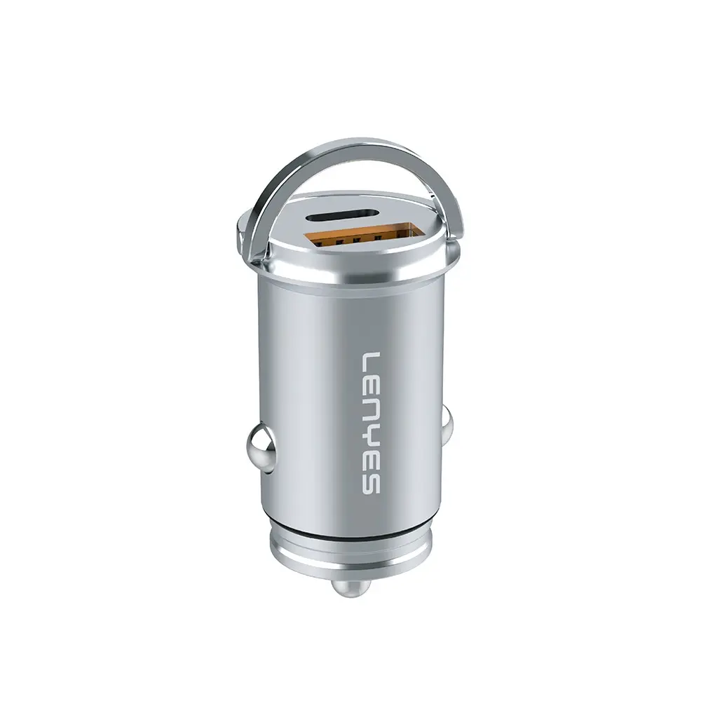 Lenyes CA60 Mini Araç Şarj Aleti, Dual Type-C + USB-A, PD 45W