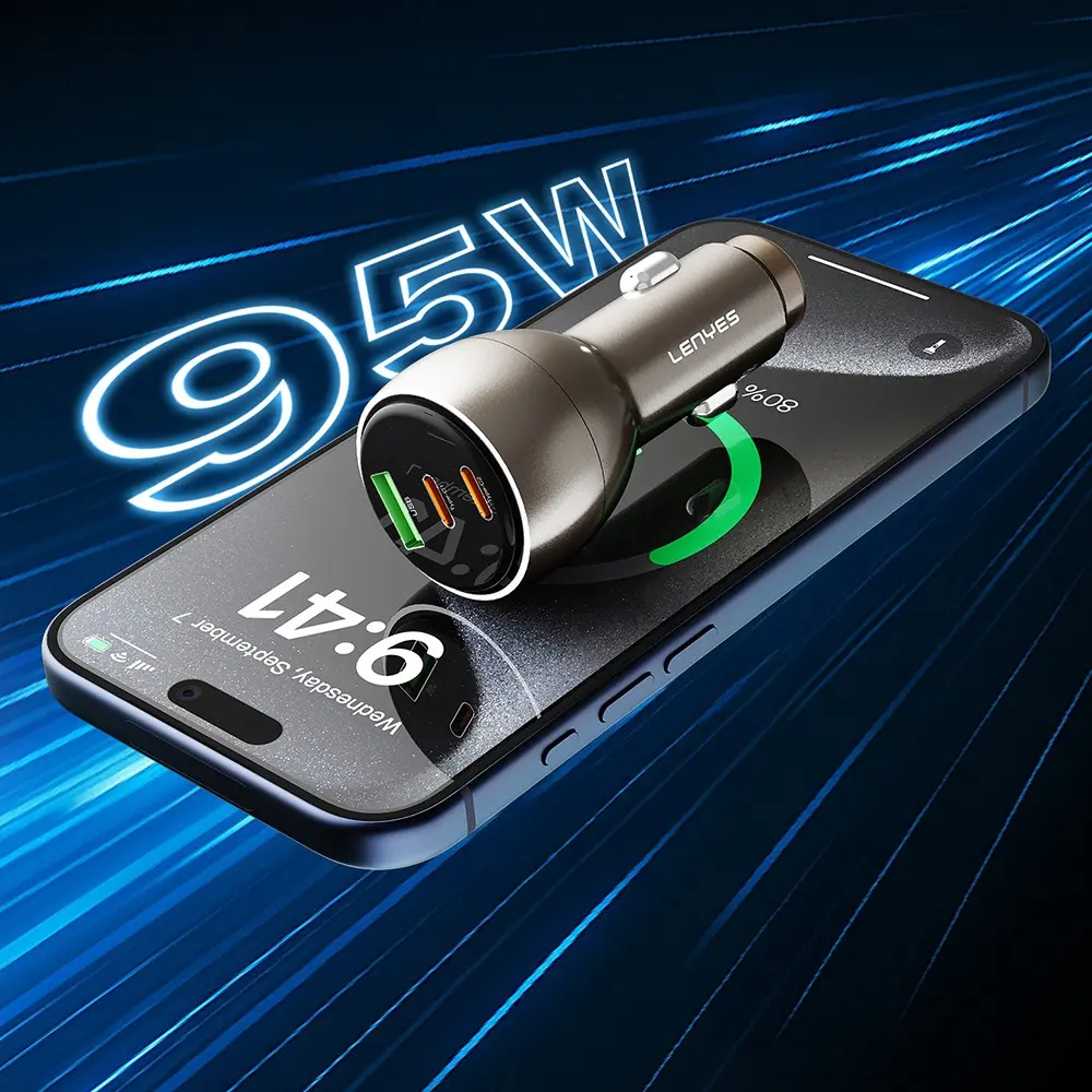 Lenyes CA64 30W USB-A ve Type-C Portlu PD Araç Şarj Aleti