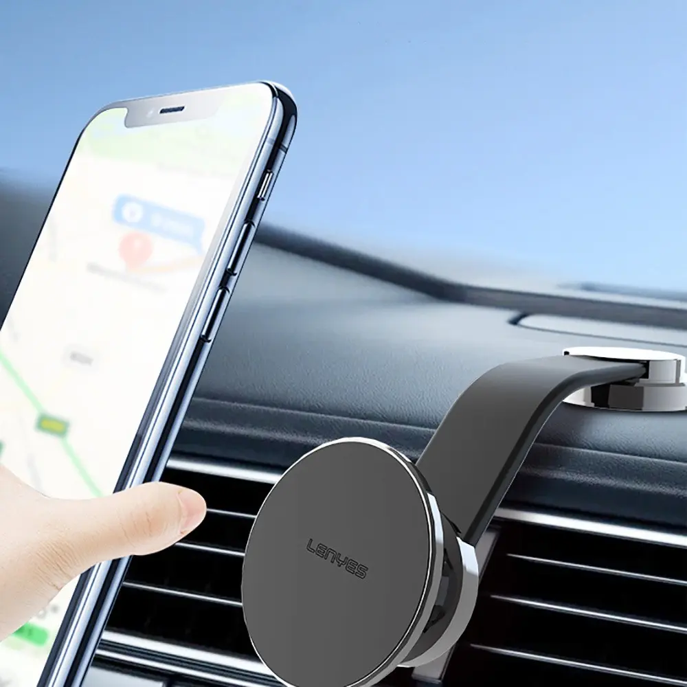 Lenyes CR171 MagSafe Uyumlu Bükülebilir Manyetik Araç Telefon Tutucu