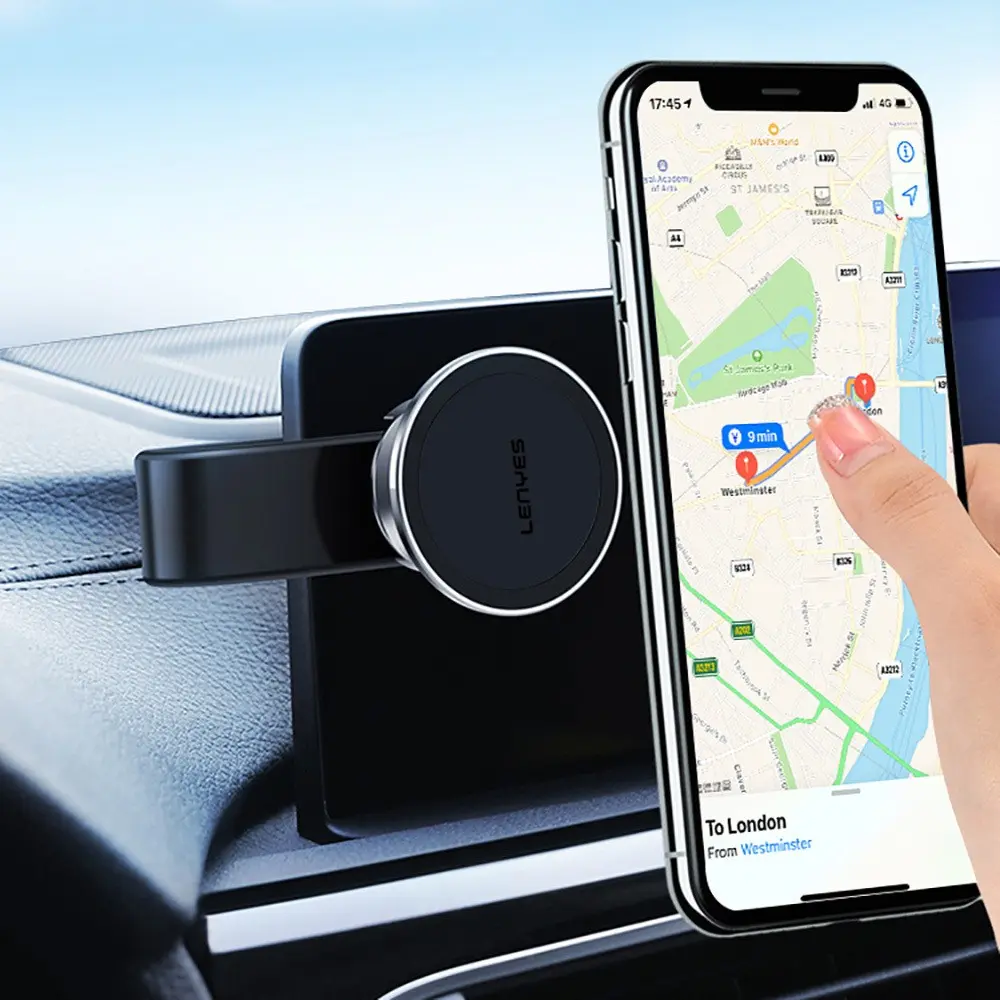 Lenyes CR171 MagSafe Uyumlu Bükülebilir Manyetik Araç Telefon Tutucu