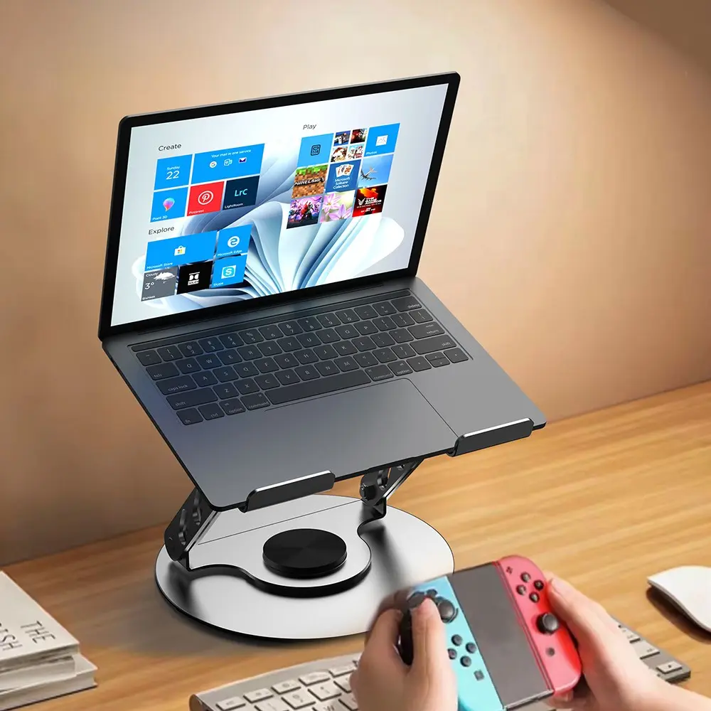 Lenyes CR190 360 Derece Dönebilen Katlanabilir Laptop Standı