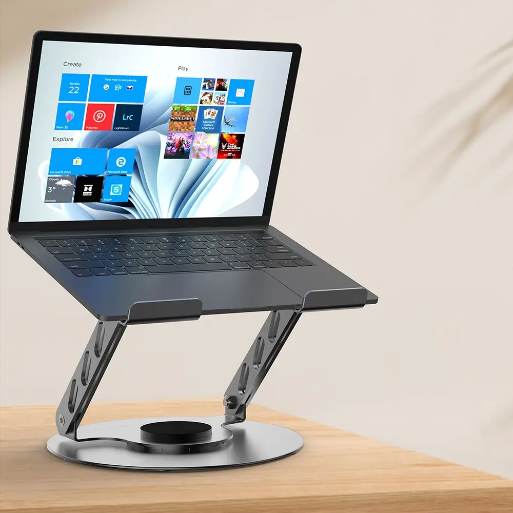 Lenyes CR190 360 Derece Dönebilen Katlanabilir Laptop Standı