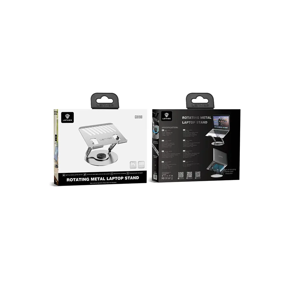 Lenyes CR190 360 Derece Dönebilen Katlanabilir Laptop Standı