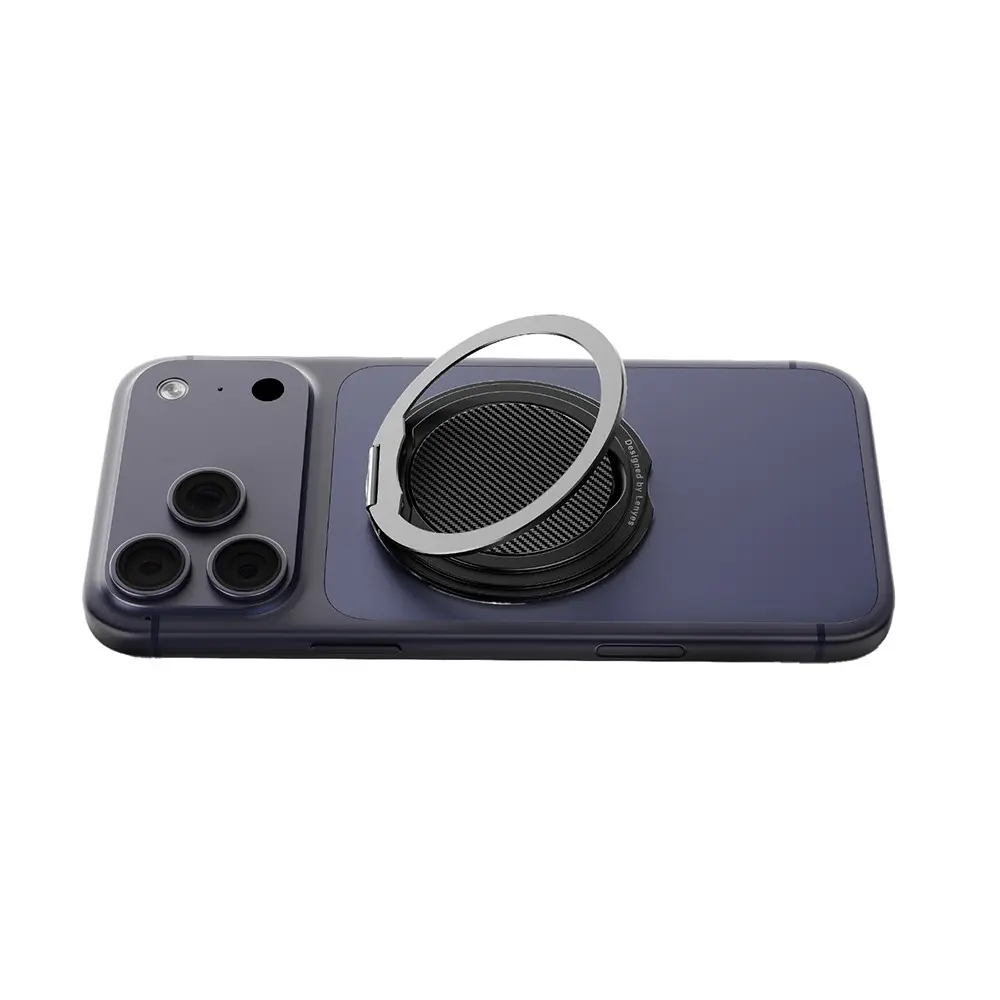 Lenyes CR212 Aramid Fiber 360 Derece Dönebilen Magnetik Ring Stand Telefon Tutucu