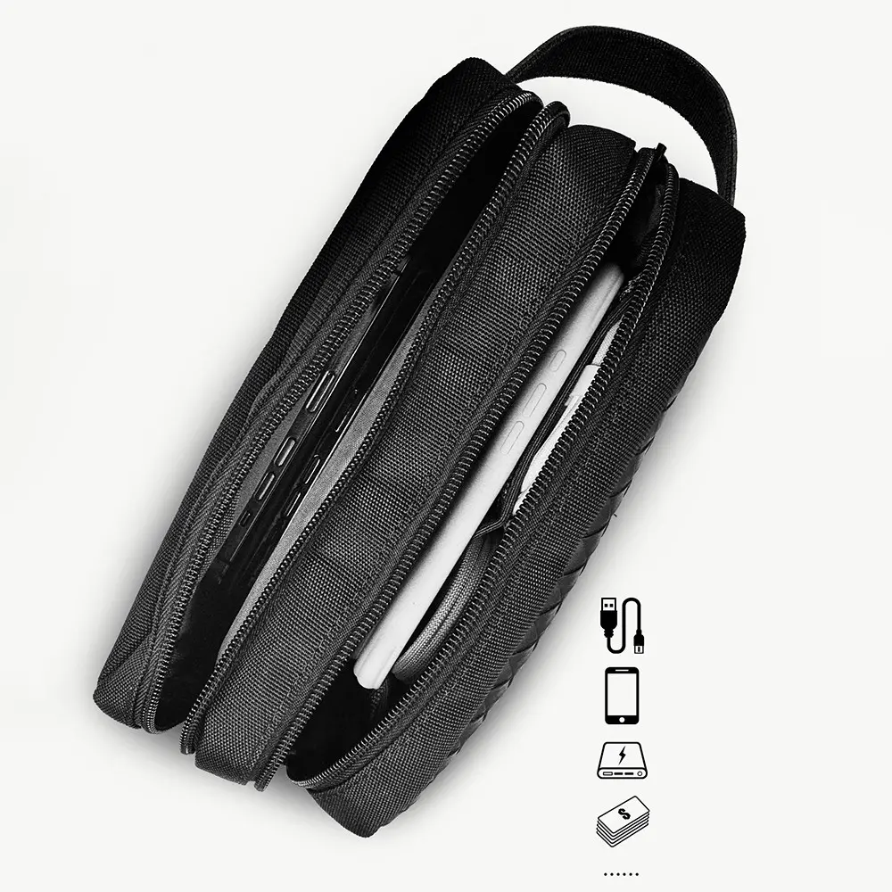 Lenyes LB551 Voyagers Bilek Askılı Mobil Aksesuar Çantası, 1200D Polyester