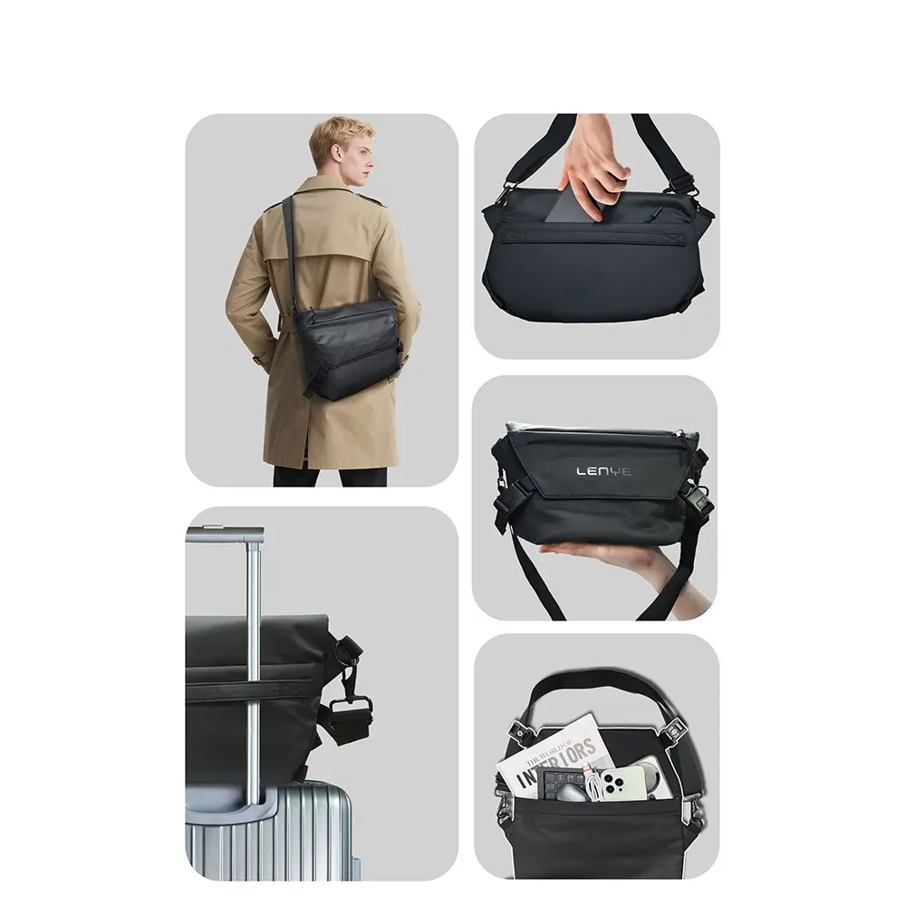 Lenyes LB562 Dreamer Crossbody Su Geçirmez Deri Tasarımlı Çapraz Vücut Çantası