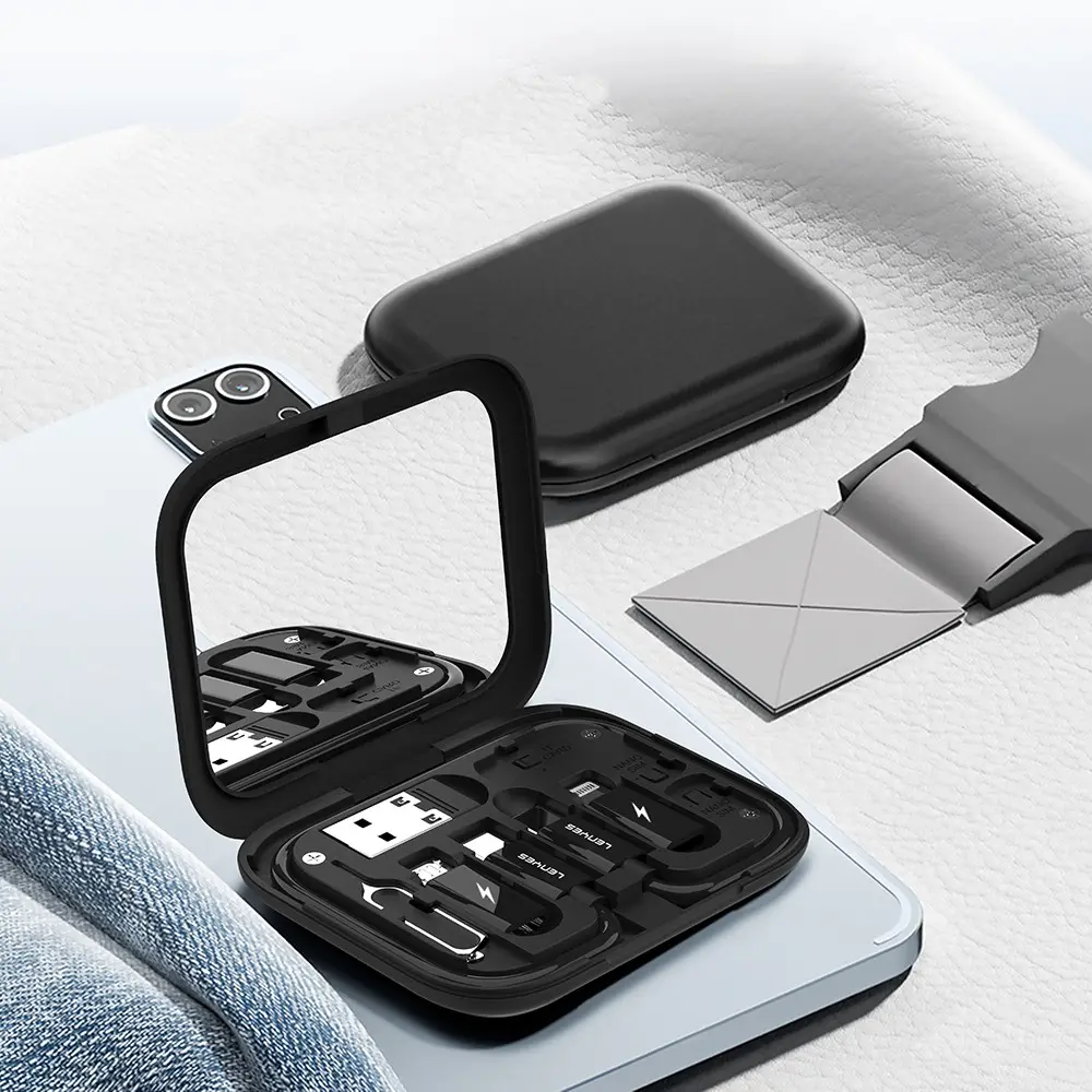 Lenyes LB602 6'sı 1 Arada Type-C 60W Çevirici Adaptör Seti, Standlı Kutu