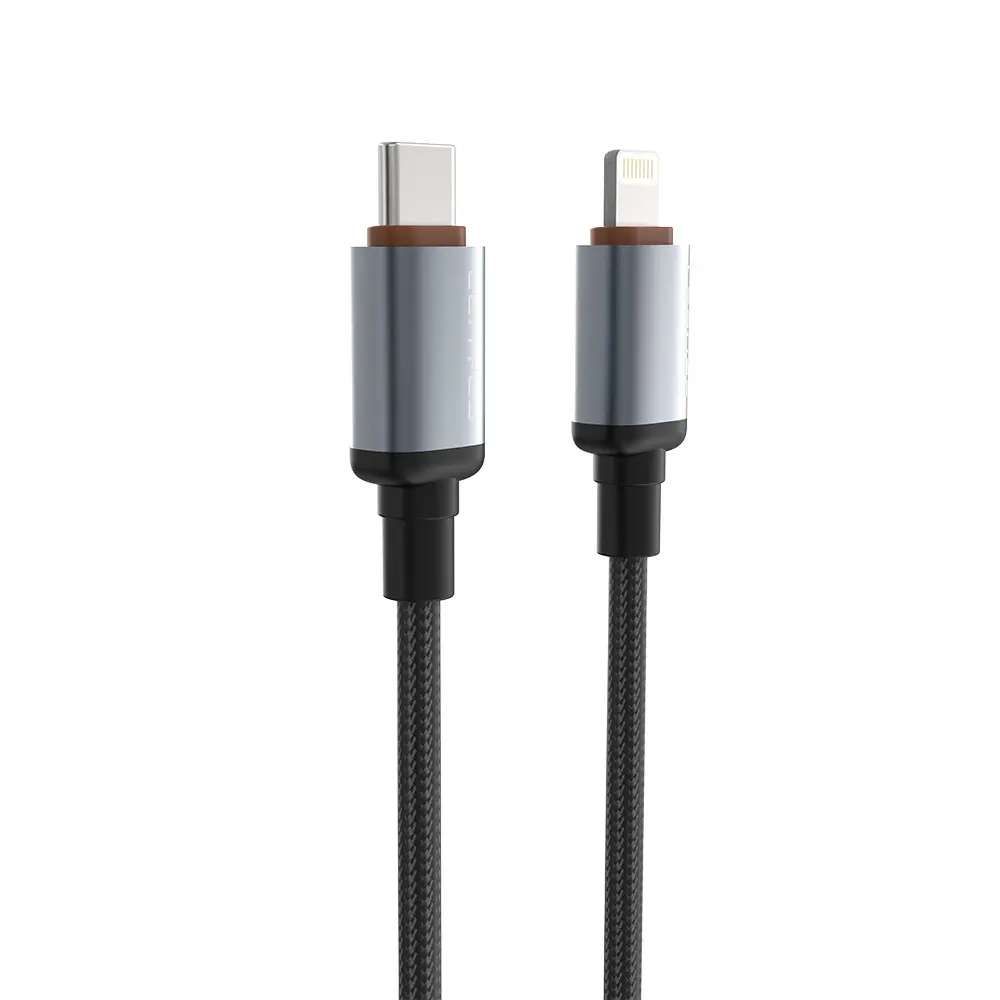Lenyes LC528 Type-C to Lightning Örgülü Şarj ve Data Kablosu, 27W 1 m