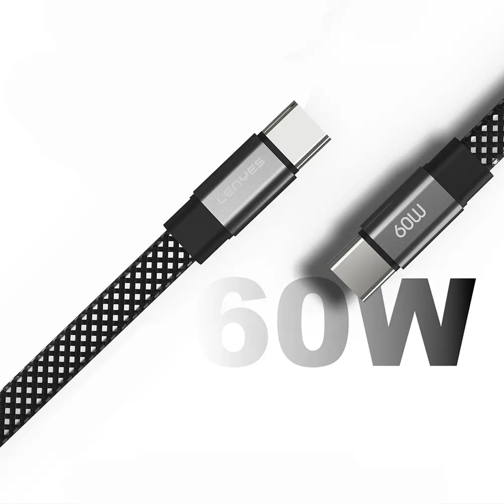 Lenyes LC538 Type-C to Type-C Şarj ve Data Kablosu, 60W 1 m