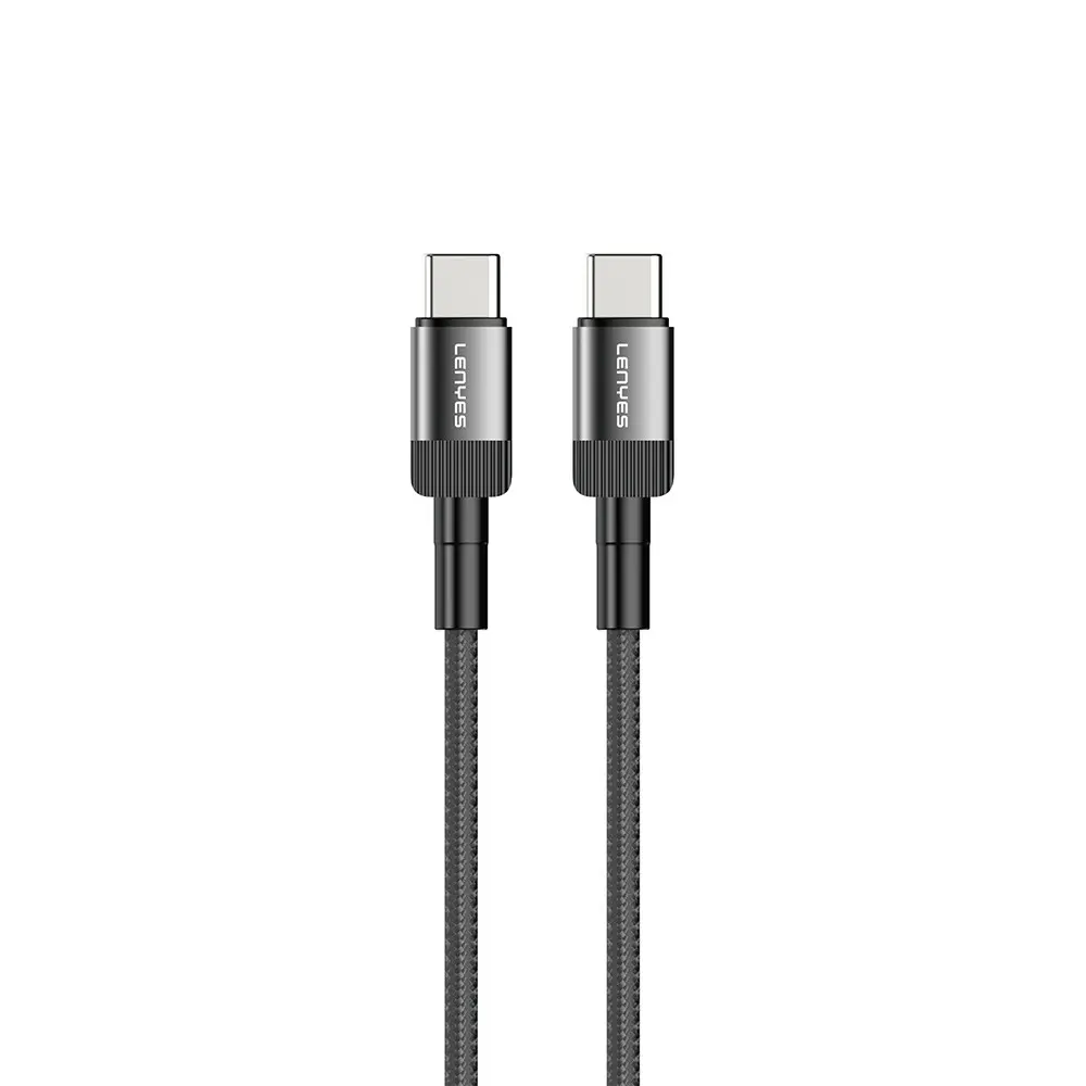Lenyes LC546 Type-C to Type-C 60W Örgü Şarj ve Data Kablosu 1 Metre