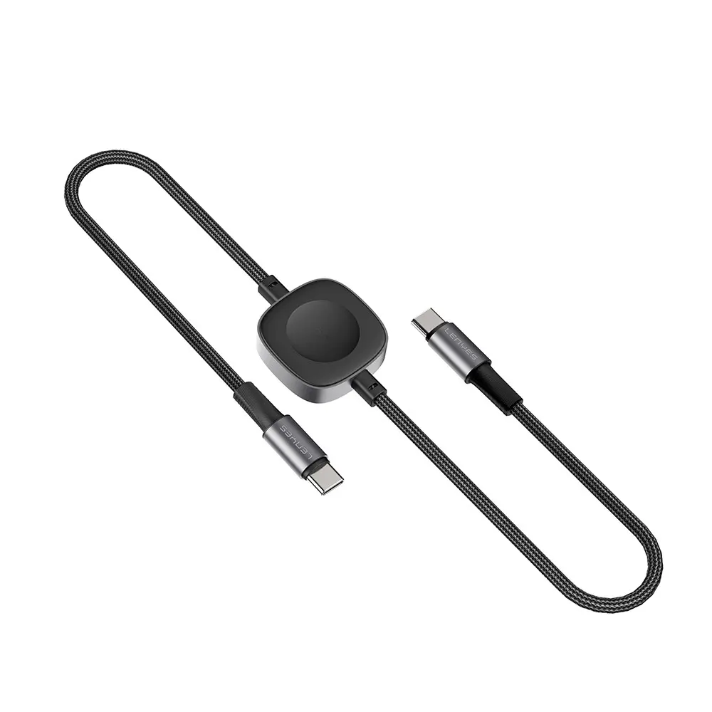 Lenyes LC540 Type-C to Type-C Şarj Kablosu, 100W ve Akıllı Saat Şarj Pedli 1.2 m