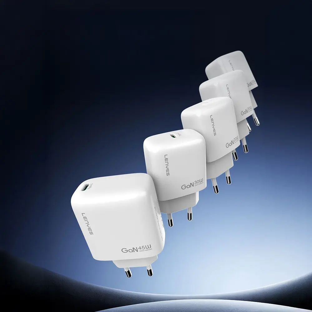 Lenyes LCH90 20W GaN Type-C PD Şarj Adaptörü, Beyaz