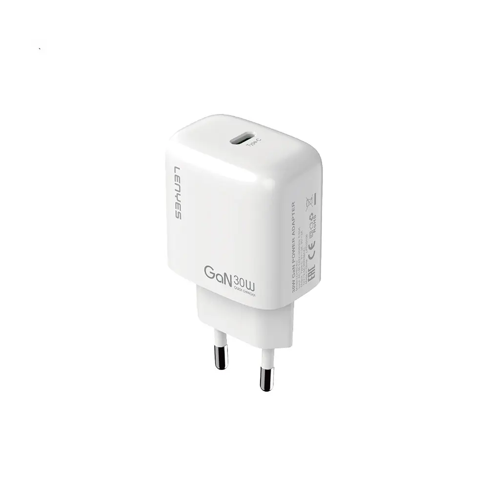 Lenyes LCH92 30W GaN Type-C PD Şarj Adaptörü, Kompakt ve Seyahat Dostu