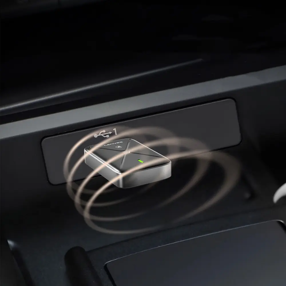 Lenyes LCP01 Android Auto Destekli CarPlay USB Bluetooth 5.0 Wireless Transmitter Adaptör
