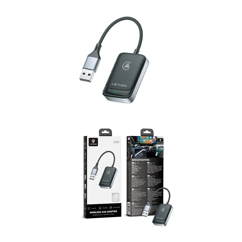 Lenyes LCP03 Bluetooth 5.0 CarPlay ve Android Auto Adaptörü