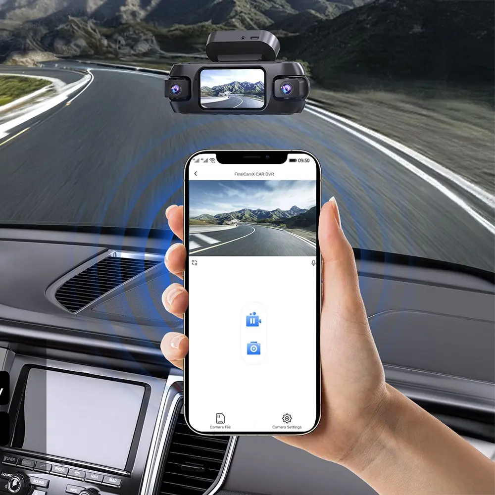 Lenyes LDR102 4K Ultra HD WiFi Destekli Ön ve Arka Araç Kamerası
