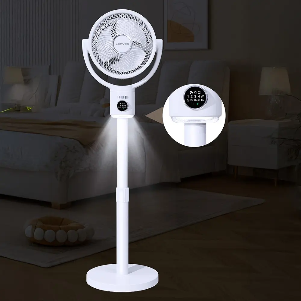 Lenyes LHF10 10 inç Uzaktan Kumandalı Uzayabilen Fan, LED Göstergeli