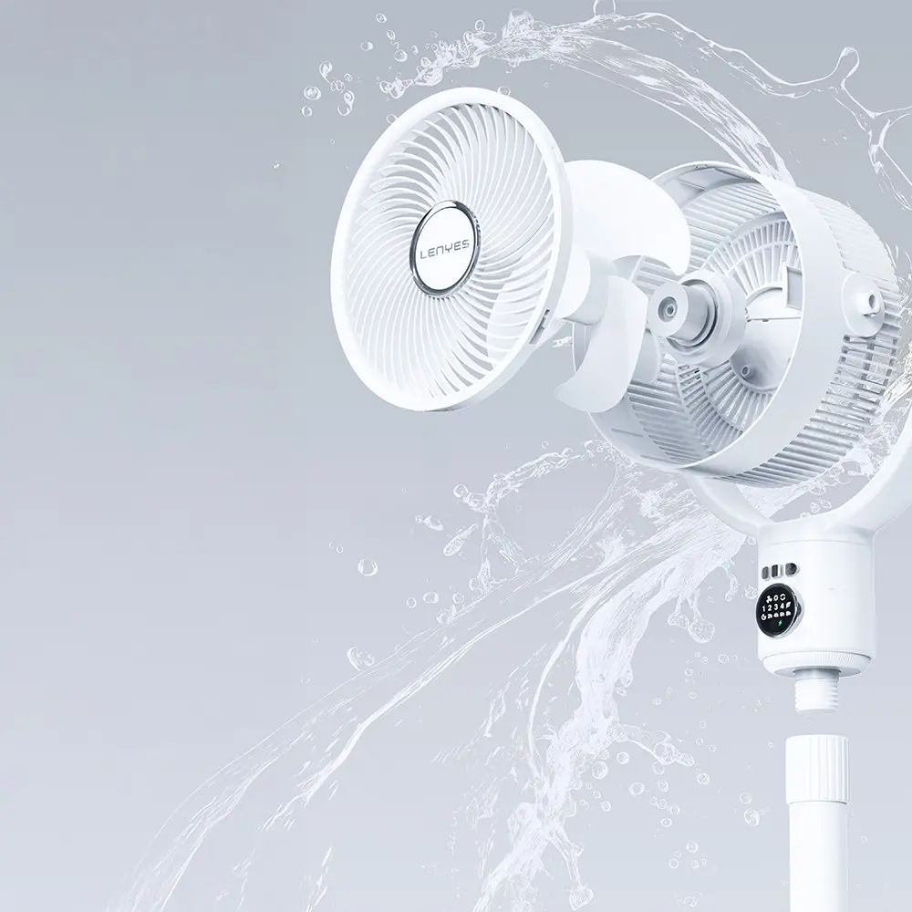 Lenyes LHF10 10 inç Uzaktan Kumandalı Uzayabilen Fan, LED Göstergeli