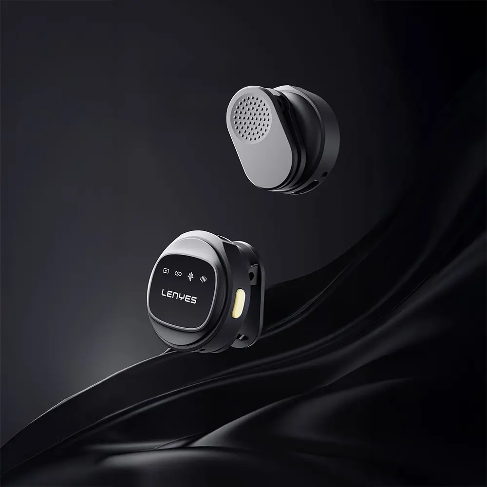 Lenyes LM204-TC Type-C Kablosuz Yaka Mikrofonu, 2.4GHz ve 6 Saat Kullanım