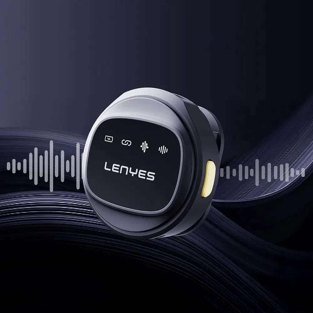 Lenyes LM204-TC Type-C Kablosuz Yaka Mikrofonu, 2.4GHz ve 6 Saat Kullanım