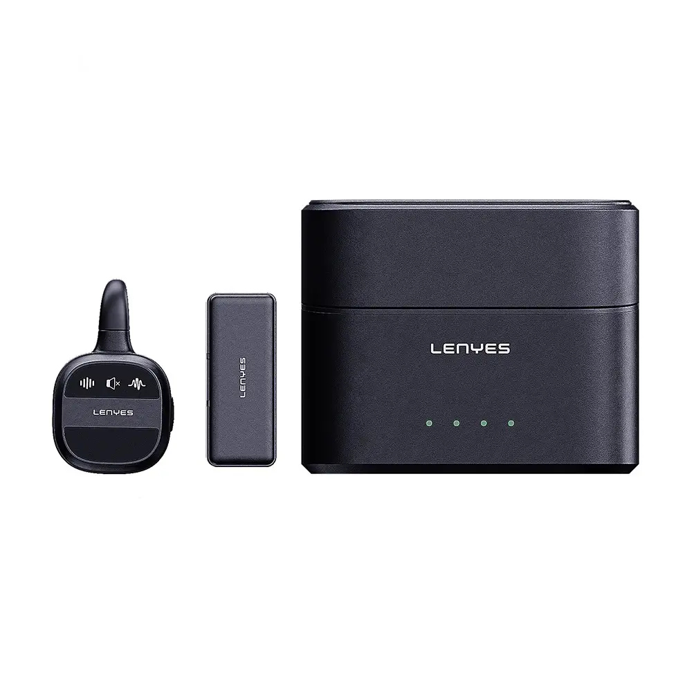 Lenyes LM209 Type-C Kablosuz Yaka Mikrofonu, 2.4G Bağlantı ve 5 Saat Kullanım