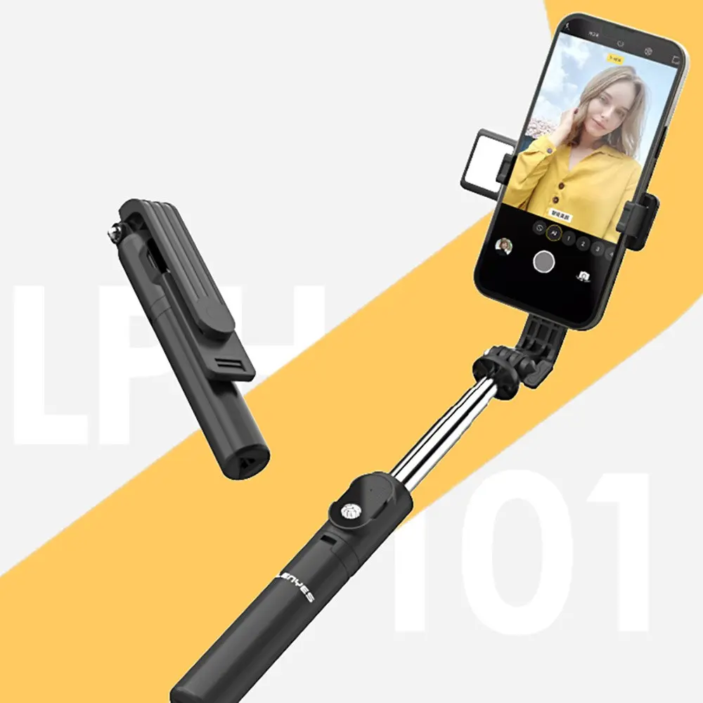 Lenyes LPH101 Dolgu Işıklı Tripod ve Selfie Çubuğu